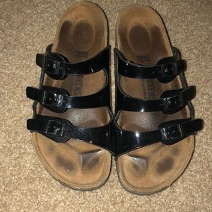 Black patent birks
